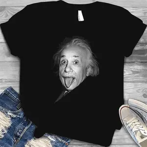 Albert Einstein Genius Tongue Funny Shirt For Men , Women T-Shirt