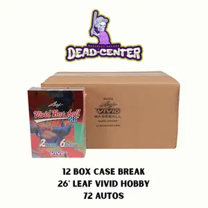 6/14 Break 2 Pick Your Team Break (Case Break (12 Boxes) 26' Leaf Vivid Hobby) 72 Autos Community NIL/College/High School Spot