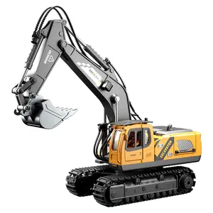 Remote Control Excavator Toy, RC Engineering Construction Vehicle, Educational Stem Toy for Kids, Outdoor Game Equipment, Sky Remote Controller