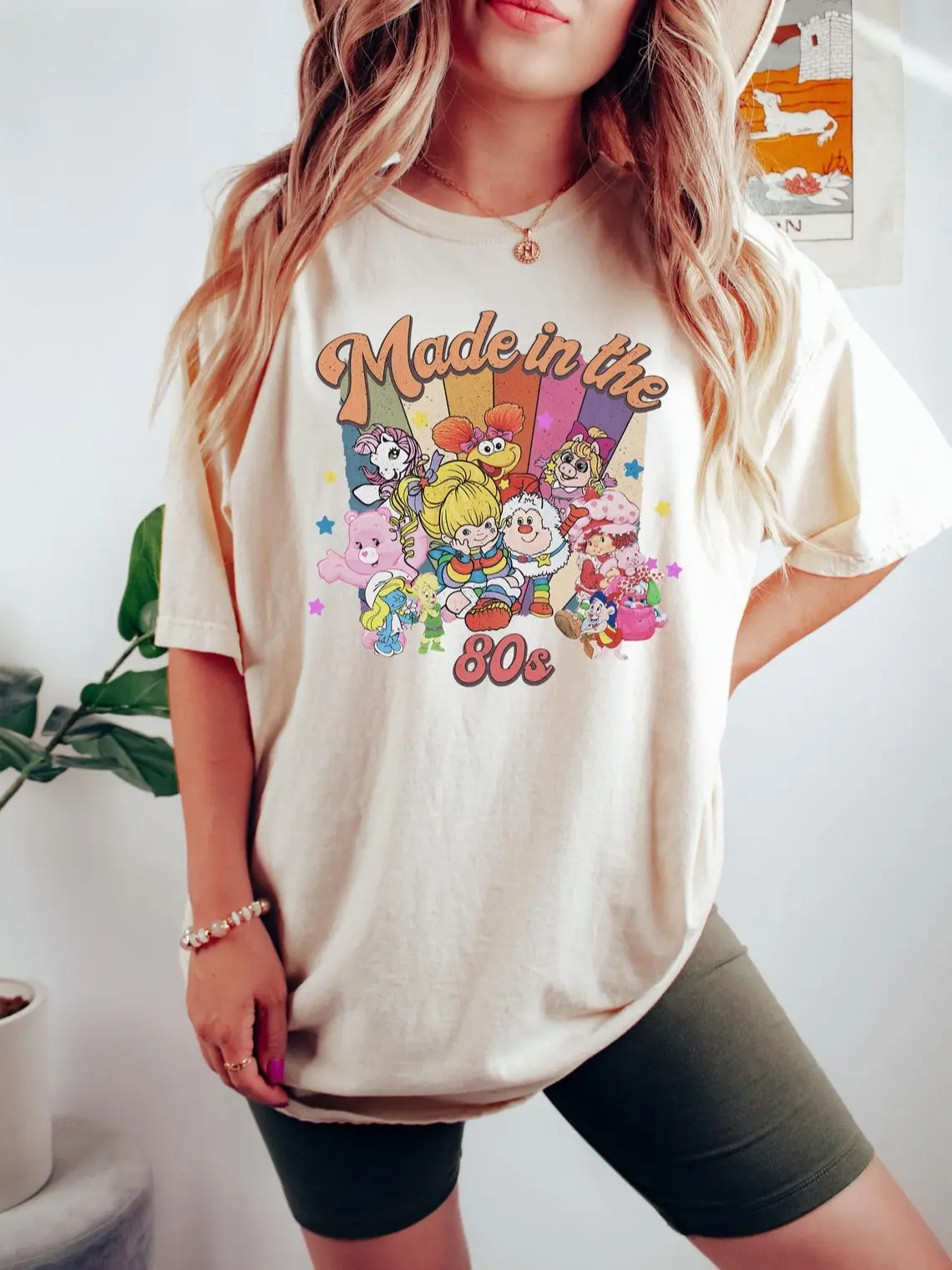 Cartoon Friends Nostalgia Shirt, Made in the 80s Shirt, 80s Y2K Tee, 80s Party Rainbow T-shirt, Vintage 1980 Tee, Birthday Gift For Her