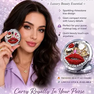 Mini Mirror Makeup Compact Cosmetic full