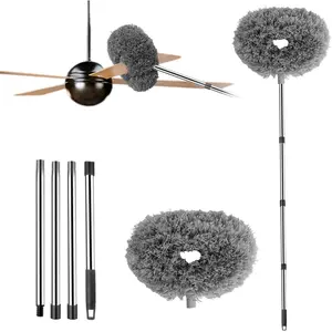 Home Ceiling Fan Dust Brush, Cross-Border Cleaning Tool, Wall Fiber Cleaner, Round Multi-Functional Blade Dust Remover
