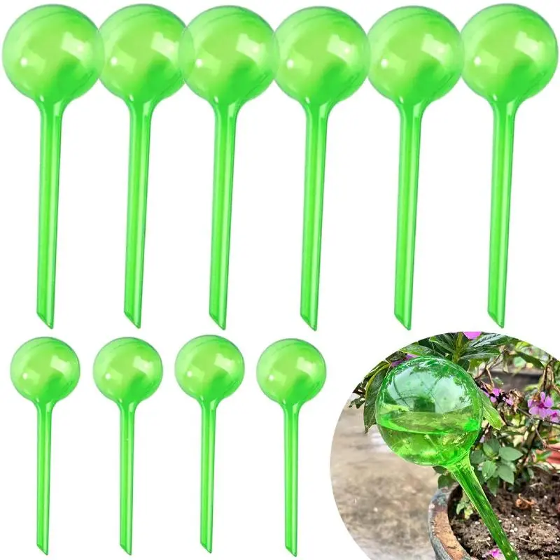 10 self watering water balls, easy to care for plants, drip irrigation  system for indoor and outdoor use, suitable for flowers and vegetables,  Self Watering Globes, Automatic Watering Devices - TikTok Shop