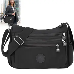 Nylon Travel Purses Anti Theft Crossbody Bag Purses for Women Waterpoof Shoulder Purse Multi-layer Pockets as gifts,Durable, suitable for business trips and travel, suitable for both men and women.