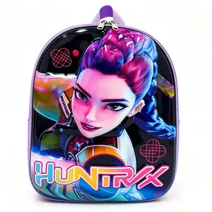 New Cross-border Demon Hunt Girl KPOP Group 12-inch Kindergarten 3D Cartoon Hard Shell Schoolbag for Children - Double Shoulder Bag - Cute Backpack