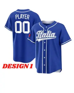 Custom Italia Baseball Jersey Custom Name Number, Personalized Italian Flag Team Uniform for Men Women Youth Kids
