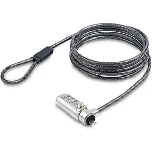 StarTech SNBLC4D-LAPTOP-LOCK 6.6 ft. Noble Wedge Cable Lock