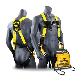 KwikSafety THUNDER Safety Harness OSHA ANSI Fall Protection Construction Gear 3 D Ring - Model No.: KS6602