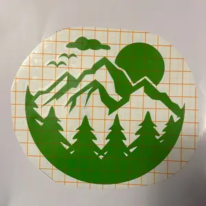 Mountains sunset decal