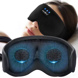MUSICOZY Sleep Headphones, Bluetooth 5.4 Sleep Mask Headband Headphones Eye Mask,Wireless Music Earbuds Earphones,Breathable & Light-Blocking,Noise-Reducing,Ultra-Thin Stereo Speakers,Ergonomic & Rechargeable,Adjustable,Gifts,Stress relief artifact