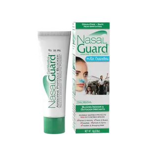 NasalGuard For Air Travelers, Airborne Particle Blocker | Cool Menthol | 10g Tube