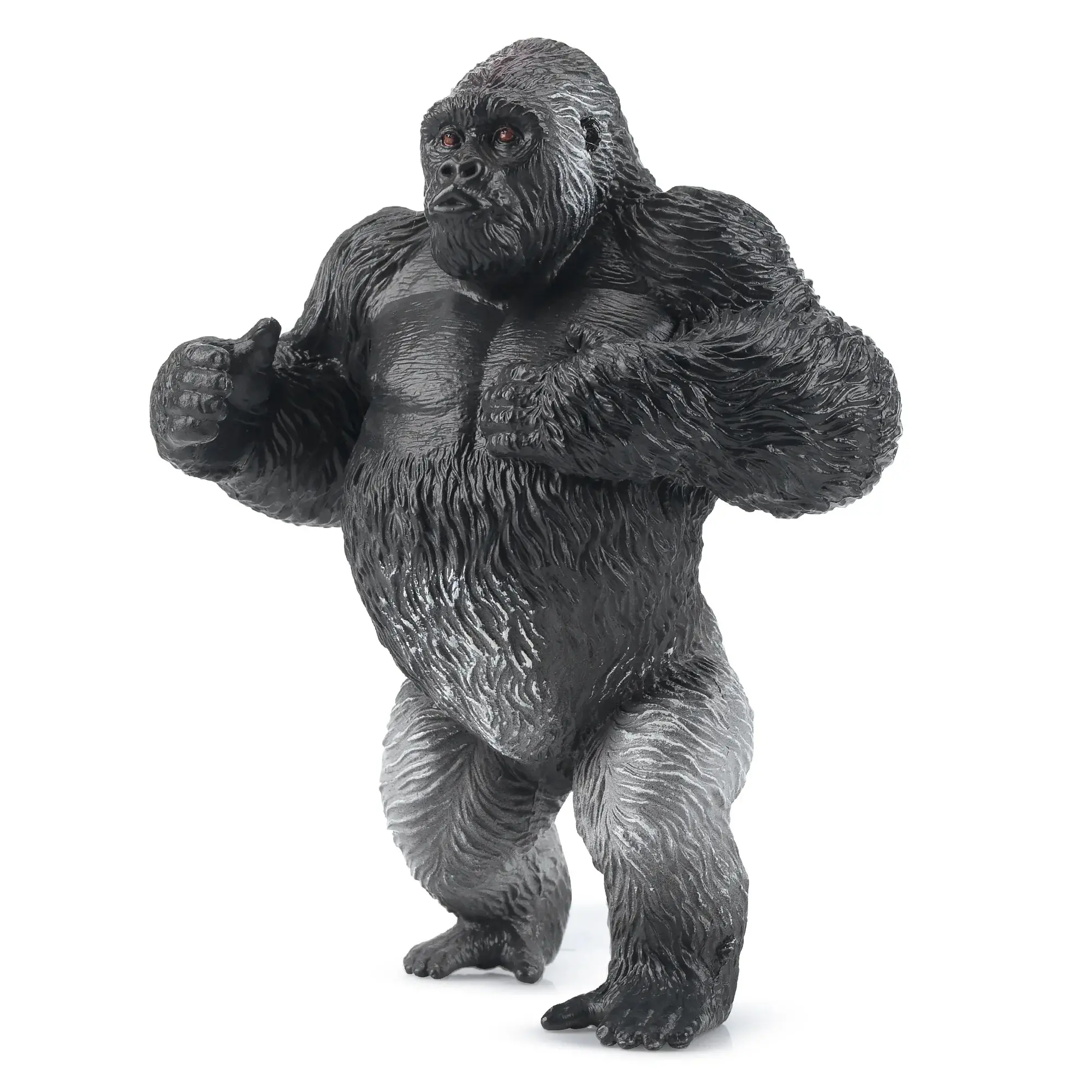 Toymany Hand-Painted Plastic Gorilla Figurine - Realistic Animal Model, Ideal for Early Education, Montessori Sensory Play, Thoughtful Gifts for Collectors