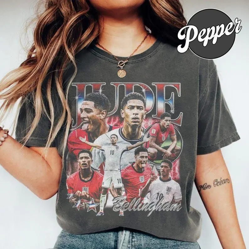 Retro Bootleg Rap Style Jude Bellingham Comfort Colors Shirt