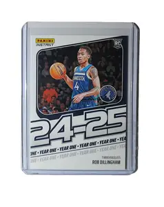 Rob Dillingham Rookie Card 2024-25 Panini Year One #8 Timberwolves 1/613