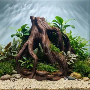 Aquarium Terrarium Tall Mangrove Root Cave