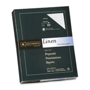 Southworth Company SOU Fine Linen Paper- 32 lb- 8-.50in.x11in.- 2- Ivory, 32Lb, Acid-Free, Cotton Blend