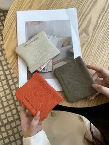 Women's Mini Lipstick Storage Bag, First Layer Cowhide Material, Automatic Closure Design, Portable Makeup Organizer for Ladies