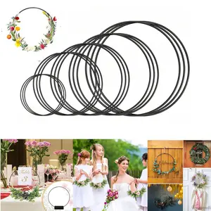 Metal Hoop, 1 Count DIY Wreath Hoop, Decorative Ring for DIY Dream Catcher, Flower Arrangement, Jewelry Making, Party Decoration Supplies