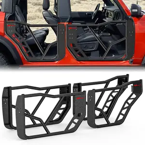 Niligft tubular doors, compatible with Ford Bronco four-door models 2021-2025, off-road front and rear tubular door 4-piece set.