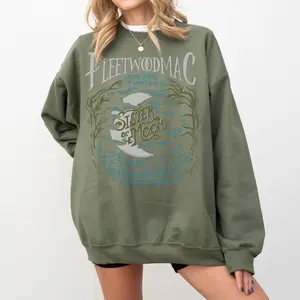 Fleetwood Mac Sweatshirt, Women's Moon Sweatshirt, Vintage Trendy Casual for Daily Wear, Round Neck Tee, Ladies Tour Hoodie, Stevie Nicks Solo Tour Shirt