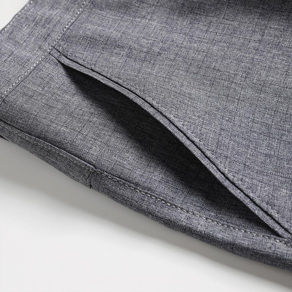 2-pack men’s casual pants, solid color, suitable for office and everyday wear; men’s dress pants, men’s long pants, men’s trousers, business pants