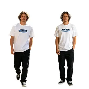 Vintage 90s Quiksilver Skateboarding & Surfing Unisex Crew Neck Tees Unisex