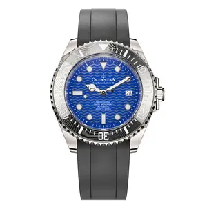 Oceaneva Deep Marine Explorer VI 6000m Grade 5 Titanium Automatic Watch Blue Dial 44mm Case 6000m Water Resistance Swiss Made Movement
