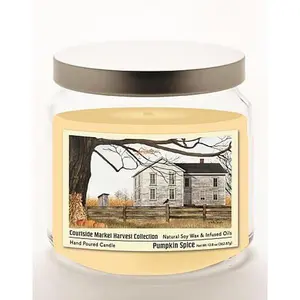 Courtside Market Harvest Collec Country House Pumpkin Soy Wax Candle