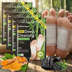 Natural Herbal Foot DetoxPatches,GingerBamboo Deep Cleansing Padsfor Stress ReliefToxin Removal, Better Sleep &Wellness FitnessTreatment Healthcare SolutionTherapeuticHealthy Therapy，Mother's Day gift