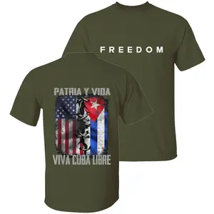 Patria y Vida Viva Cuba Libre Freedom Protest Shirt Cuban Flag USA Cuba Solidarity Tee Anti Communism Human Rights Activism Unisex Gift for Men Women