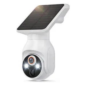 1080P Solar Security Camera Wireless Outdoor, 360° View Pan/Tilt,  Real-Time Alerts, Cloud Storage, 2-Way Audio, 2.4Ghz WiFi Only