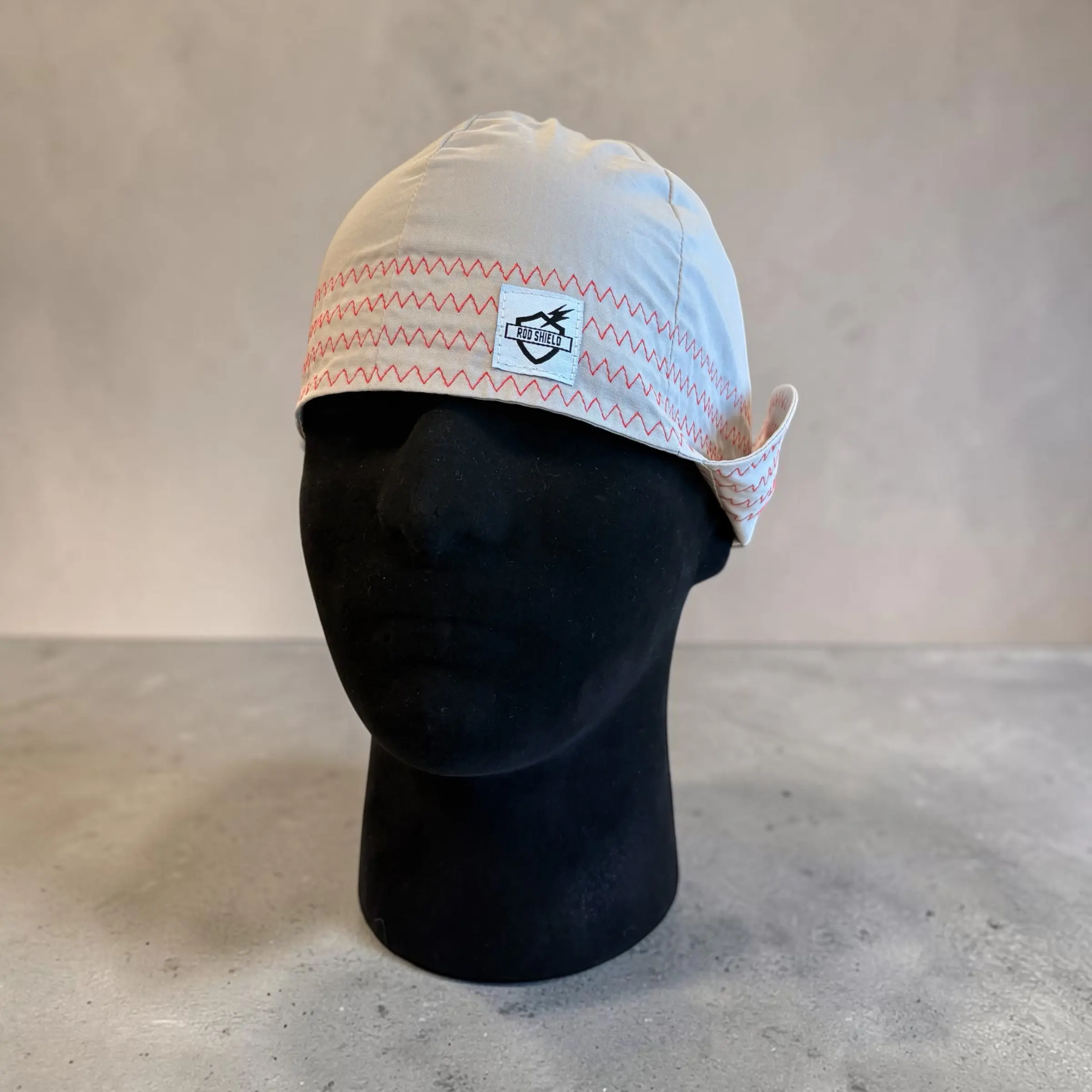 Rod Shiel Cream Six Panel Welding Cap Rod Shiel Cream Six Panel Welding Cap