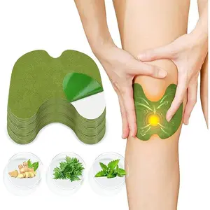 Wormwood Herbal Knee Patches - Adhesive Heat Plaster for Knee Support, Muscle Pain Relief, Temporary Maximum Strength Relief - Natural Herbs Wellness Solution (72 Count) - Beauty & Personal Care Therapeutic Heat Patch, Knee Relief