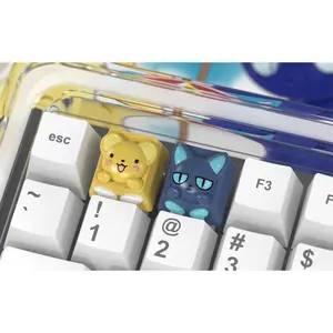 Cardcaptor Sakura Anime Personalized Creative Art Custom Keycaps Cerberus Spinel Sun Esc 3d Resin Keycaps Anime Peripheral Gifts