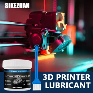Sikezhan 100g Lithium Grease, High-Temperature Resistant, for 3D & Inkjet Printers, Gear Rail Protection, Noise Reduction, Smooth Motion