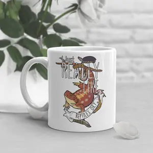 Funny Reptile Coffee Mug, Cute Reptile Gift, Bearded Dragon Lover, Leopard Gecko Cup, Gift for Him, Her, Ball Python, Hognose Snake, Turtle