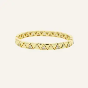 Golden Triangle Stretch Bracelet