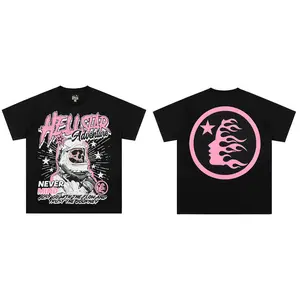 Astronaut of Skull Retro Graphic Cotton T-Shirt Unisex Short Sleeve Crew Neck T-Shirt, Comfort Tee