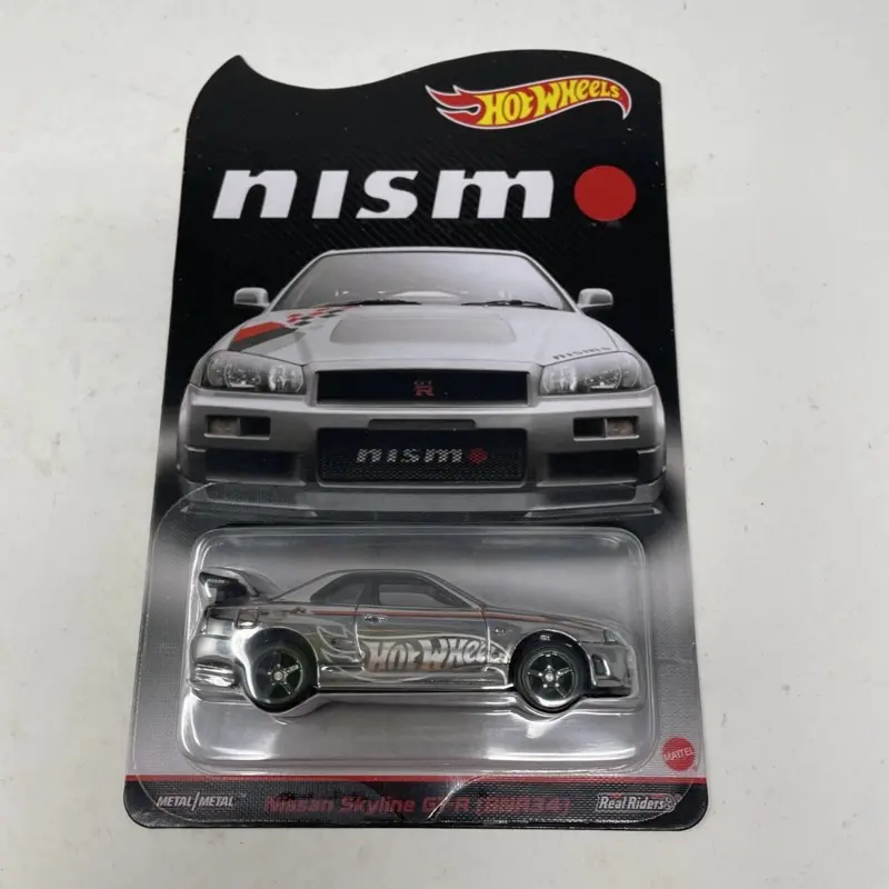 Hot Wheels RLC Exclusive NISMO Nissan Skyline GT-R BNR34 Diecast Model Car, Collectible Decor Accessories