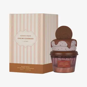 Lattafa Cookie Crave Give Me Gourmand Unisex Fragrance - 75ml Vanilla Sweet Bakery Scent, Single Item