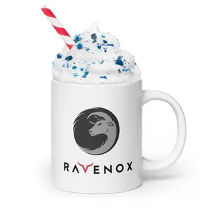 Ravenox White Glossy Ceramic Mug