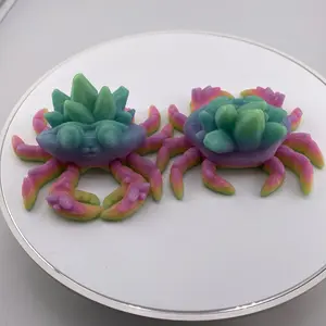 Glow In The Dark Crystal Crabs Figurine - Perfect Home Decor Gift