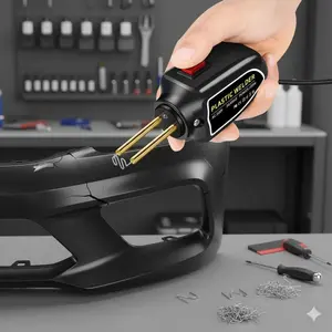Professional Plastic Welding Gun Kit Handheld Plastic Welder for Car Bumper Repair - Heavy Duty Bodywork Tools for Automotive & Motorcycle DIy, Multi-Scene Vehicle Plastic Restoration, Quick & Durable Bonding Equipment