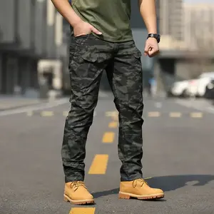 Tactical pants for men in spring camouflage workwear pants for autumn outdoor multi-pocket durable IX7 training pants 9 leisure