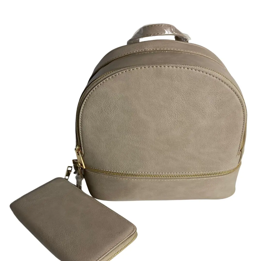 Wild Night Faux Leather Backpack & Wallet Set