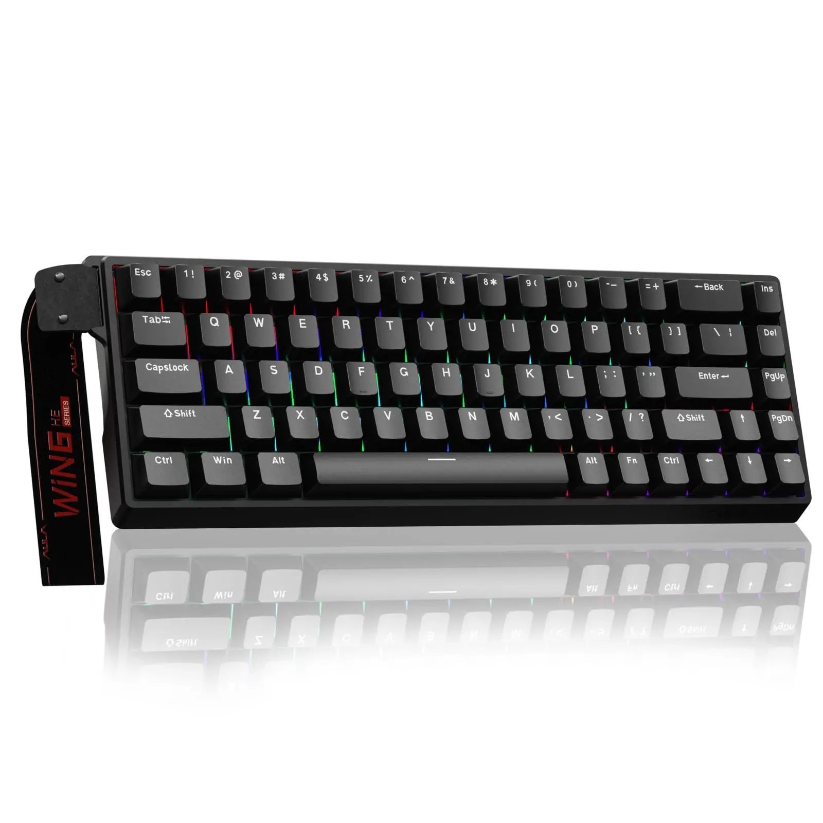 Win68 He Mechanical Gaming 60%  Hall Effect Magnetic Fast Trigger Mode Adjustable Actuation 8000hz Polling Rate Rgb Backlit Wired For Laptop/pc Gamer