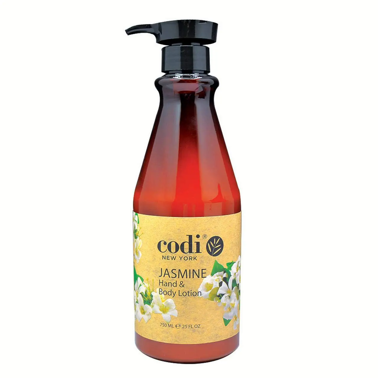 Codi Jasmine Hydrating Unisex Hand & Body Lotion - Regular Edition, Water-Based, Alcohol-Free Moisturizer for Daily Body Care, 25 fl oz (739 mL) with Long-Lasting Moisture, Youth