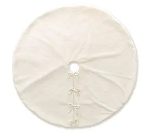 Glitzhome 60"D Oversized Faux Rabbit Fur Christmas Tree Skirt