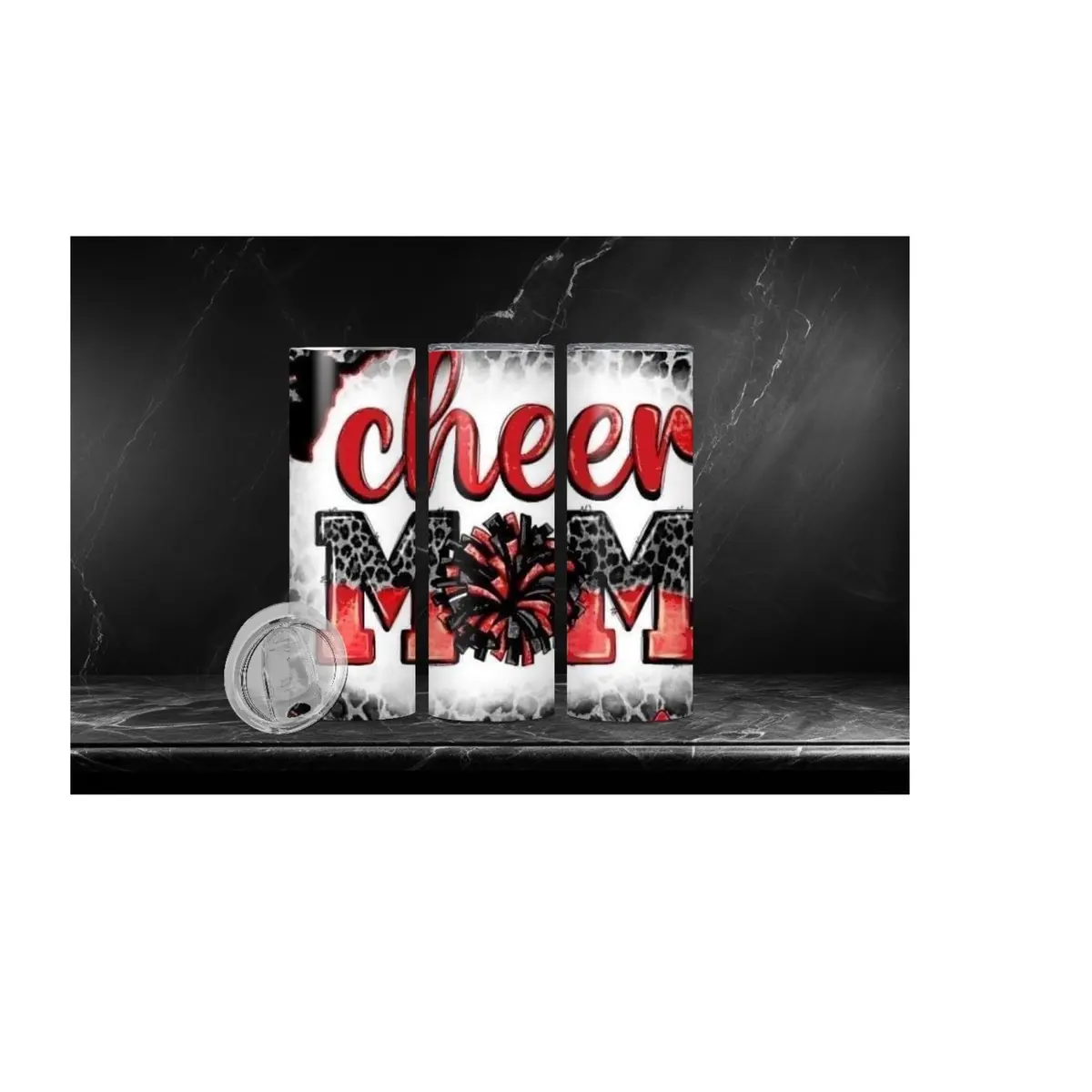 20 oz Tumbler Cheer Mom Insulated Stainless Steel