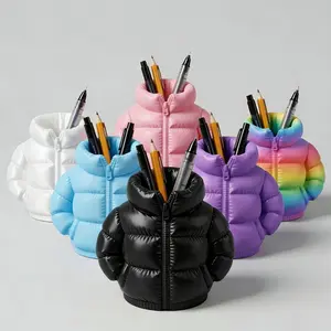 3D-printed bubble clip pen holder, unique desktop storage, fun office gift and decoration